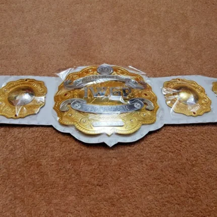 IWGP Intercontinental Brass Championship Belt Replica - White